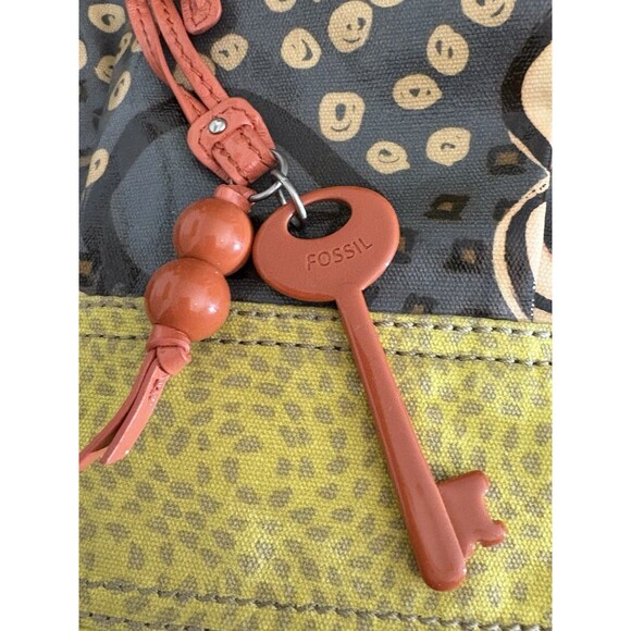 Original FOSSIL Key Per Purse Crossbody Boho Handbag - Floral Print - Picture 9 of 11